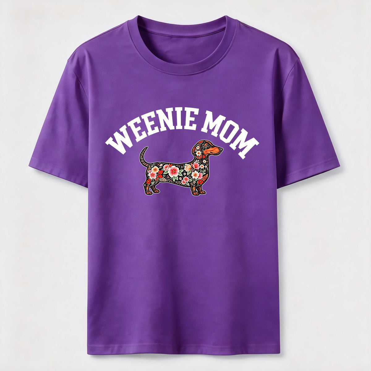 PetTaxClub Weenie Mom Floral Dachshund Classic T-Shirt