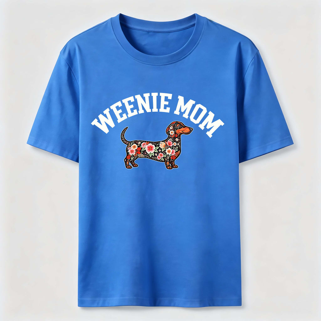 PetTaxClub Weenie Mom Floral Dachshund Classic T-Shirt