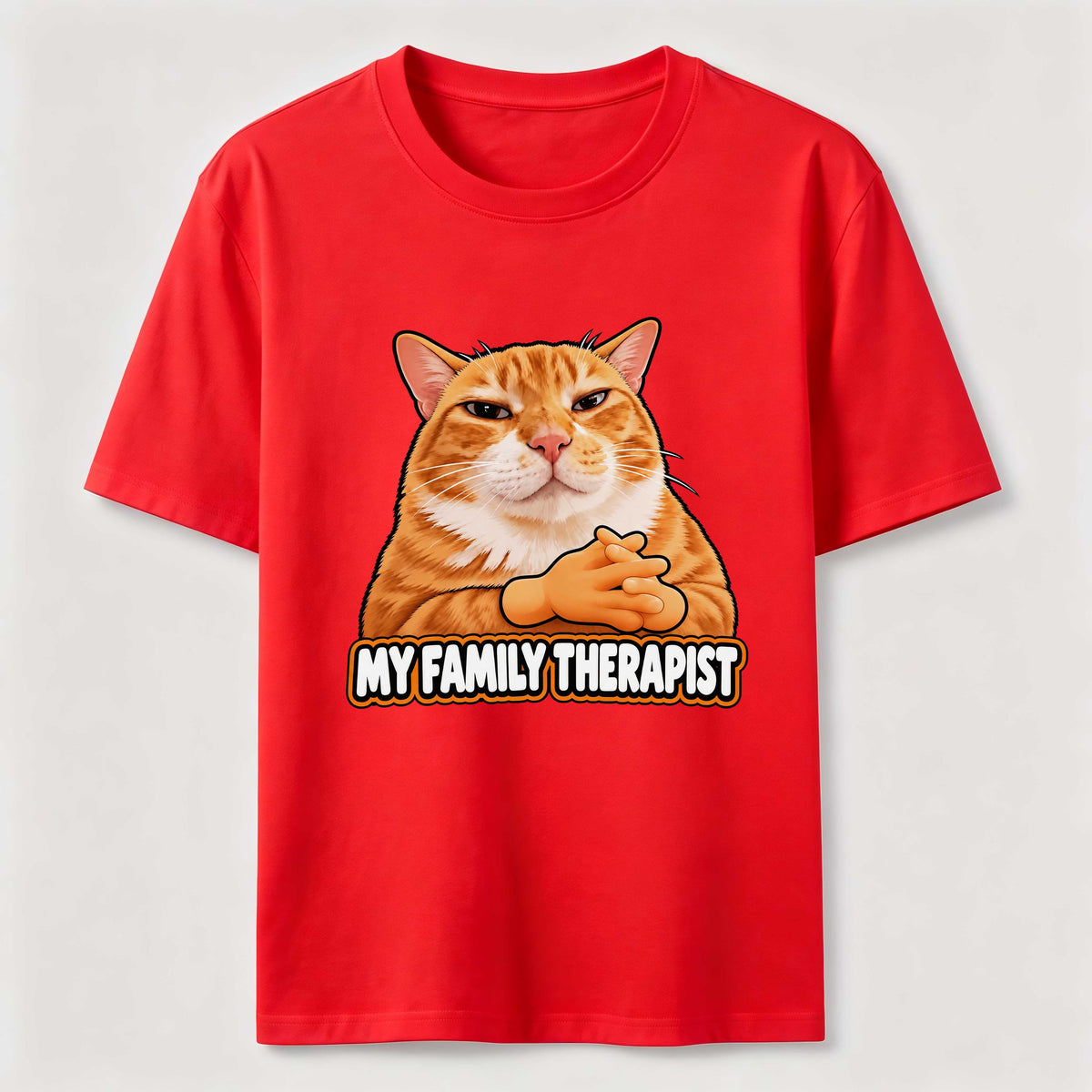 PetTaxClub Family Therapist Orange Cat Classic T-Shirt