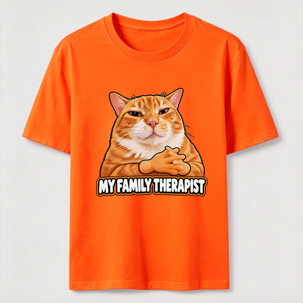 PetTaxClub Family Therapist Orange Cat Classic T-Shirt