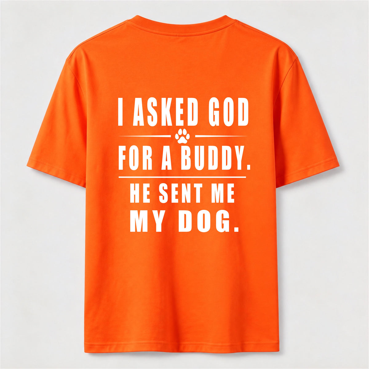 PetTaxClub I Asked God for a Buddy Classic T Shirt (Back Print)