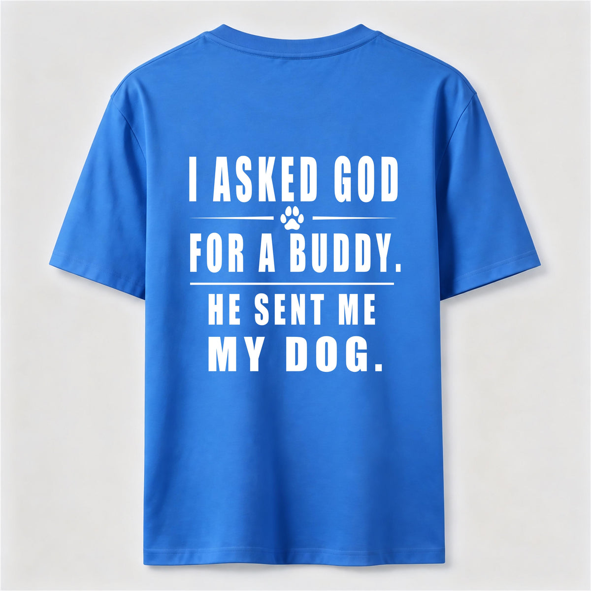 PetTaxClub I Asked God for a Buddy Classic T Shirt (Back Print)