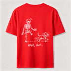 PetTaxClub Well Shit Skeleton Dog Classic T Shirt (Back Print)