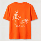 PetTaxClub Well Shit Skeleton Dog Classic T Shirt (Back Print)