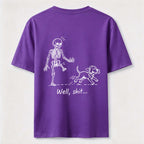 PetTaxClub Well Shit Skeleton Dog Classic T Shirt (Back Print)