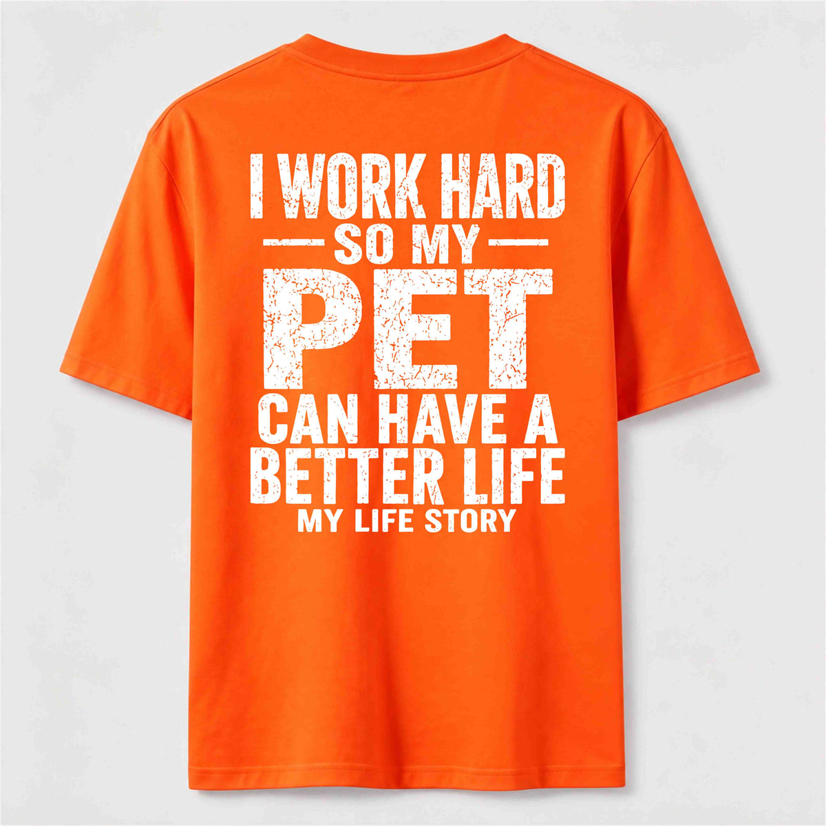 PetTaxClub I Work for My Pet Classic T Shirt (Back Print)