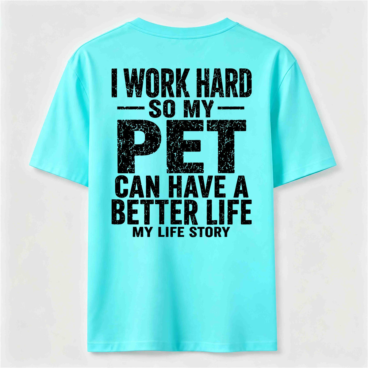 PetTaxClub I Work for My Pet Classic T Shirt (Back Print)