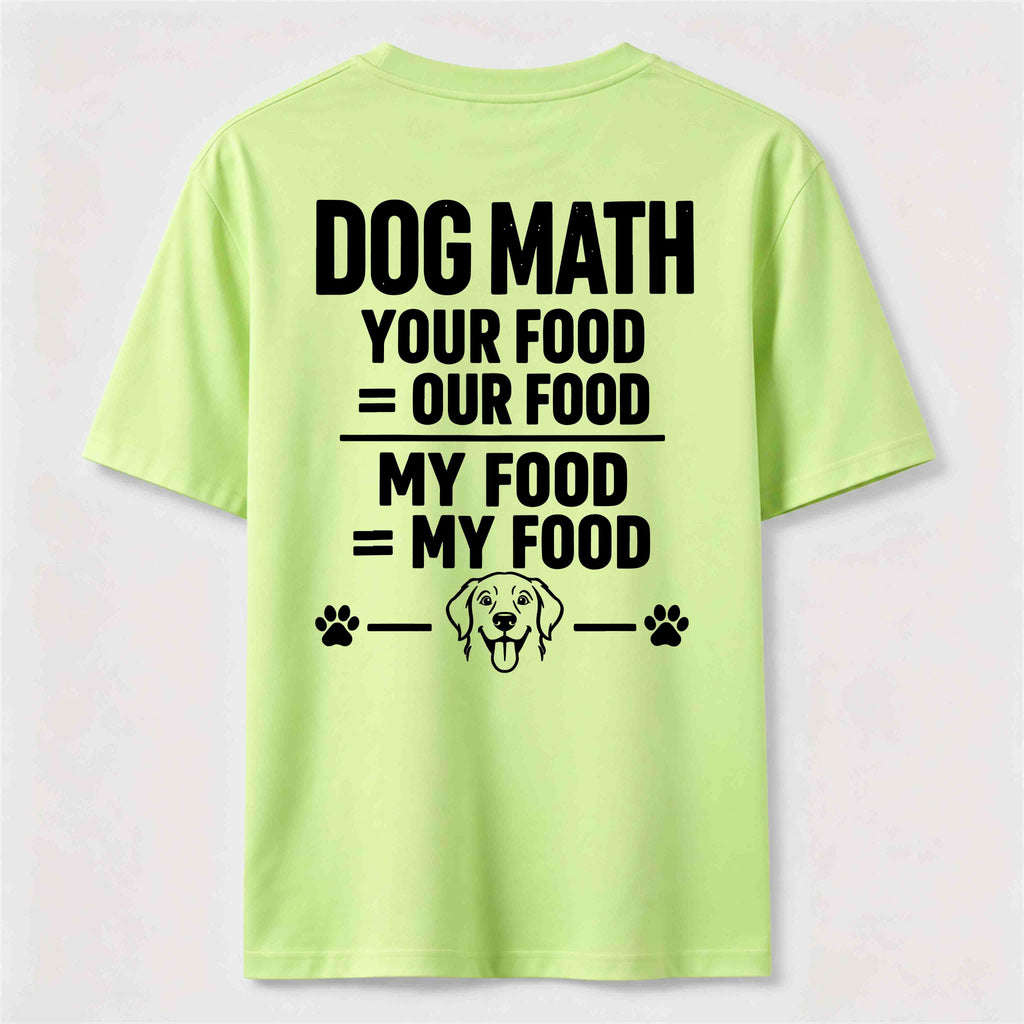 PetTaxClub Dog Math Classic T Shirt (Back Print)