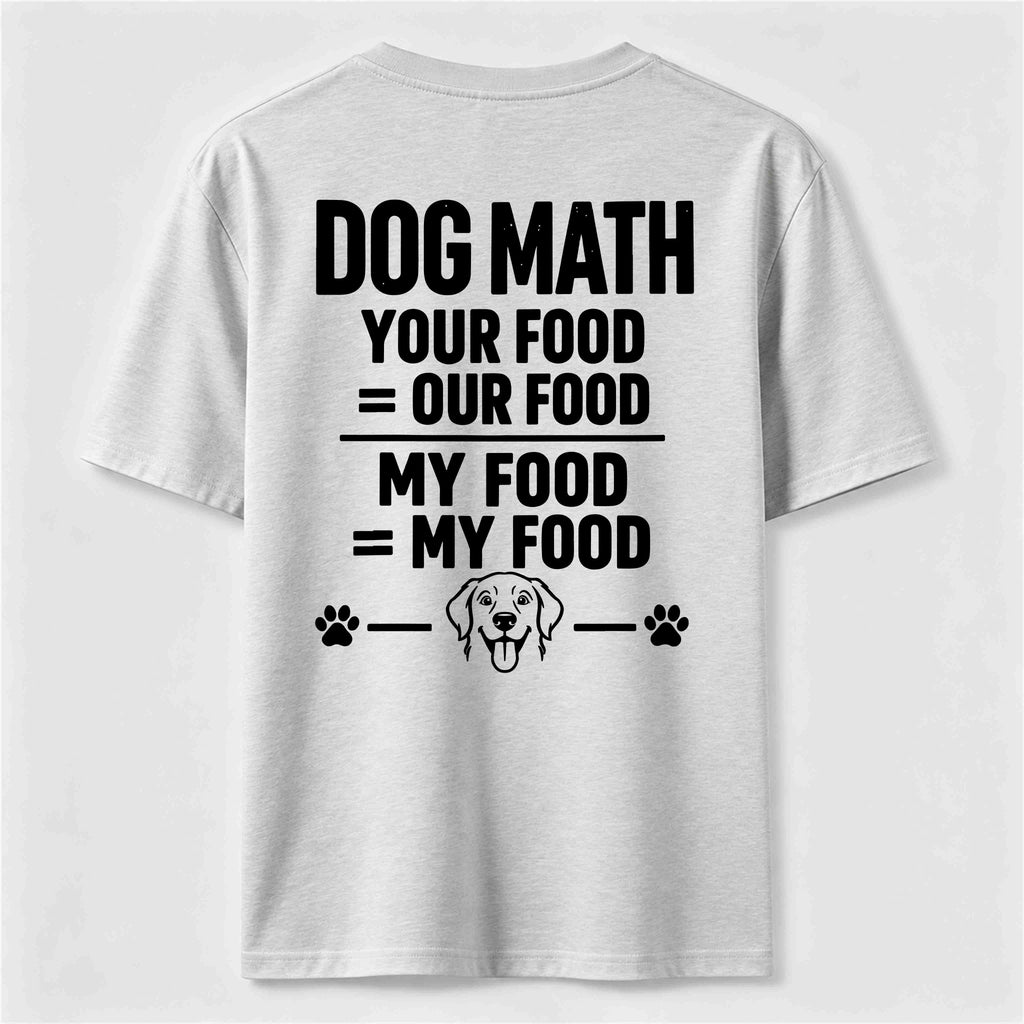 PetTaxClub Dog Math Classic T Shirt (Back Print)