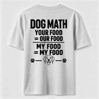 PetTaxClub Dog Math Classic T Shirt (Back Print)