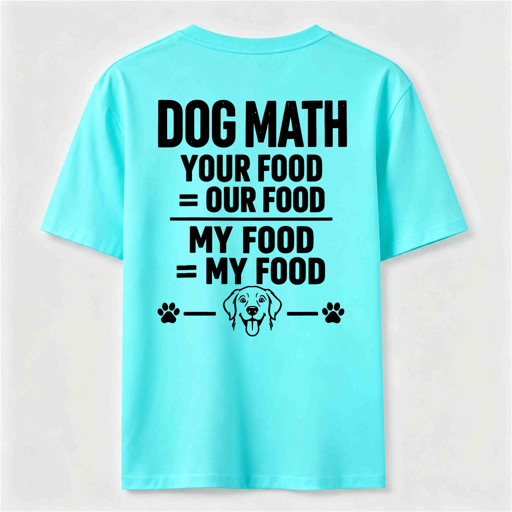 PetTaxClub Dog Math Classic T Shirt (Back Print)