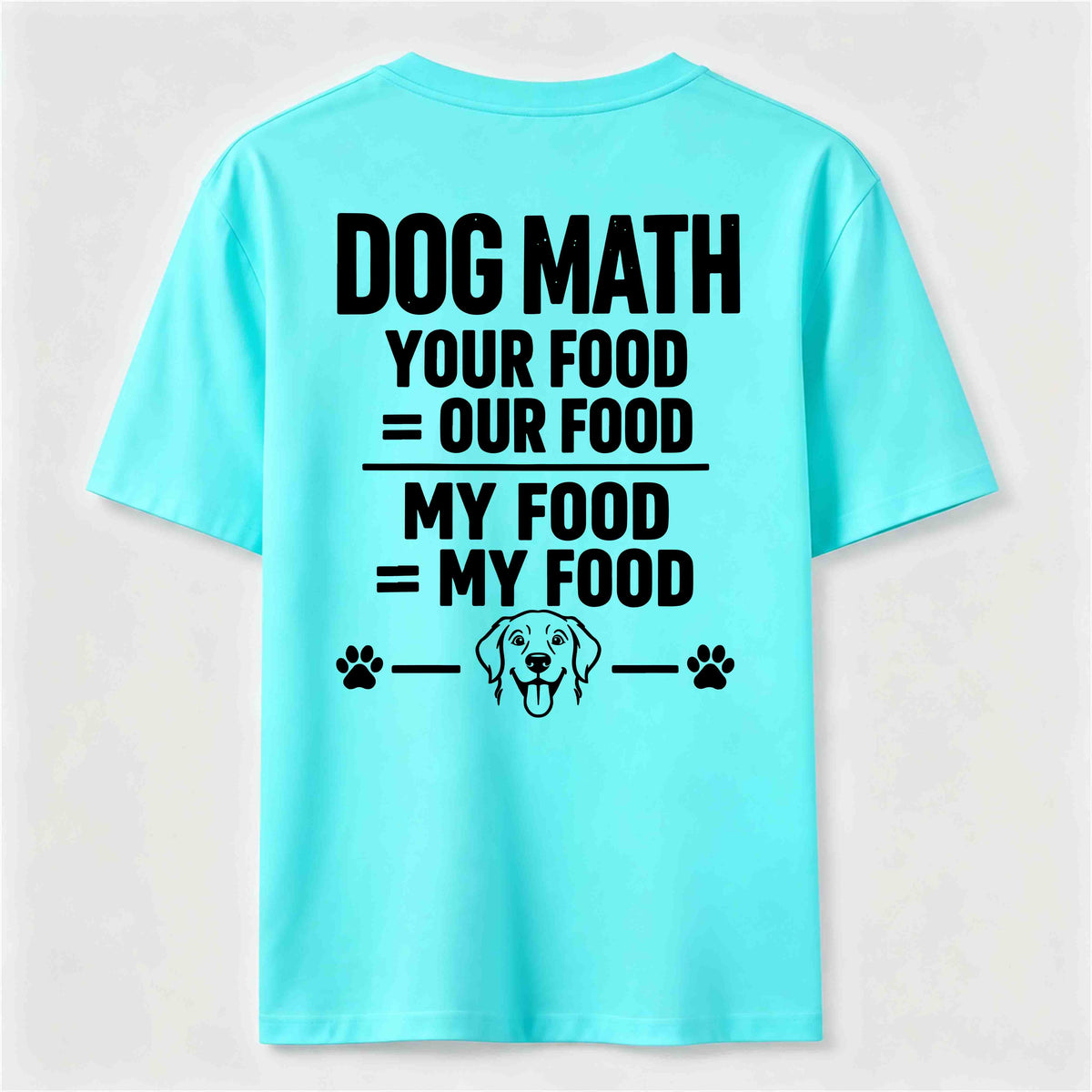 PetTaxClub Dog Math Classic T Shirt (Back Print)