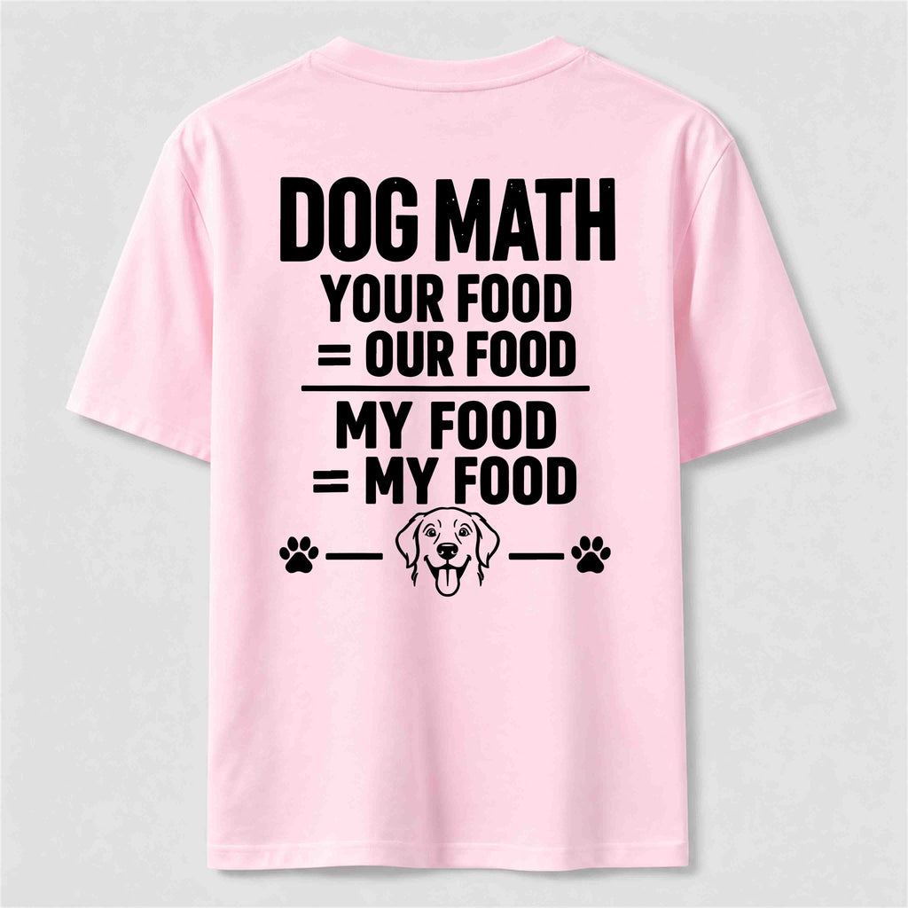 PetTaxClub Dog Math Classic T Shirt (Back Print)
