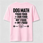 PetTaxClub Dog Math Classic T Shirt (Back Print)
