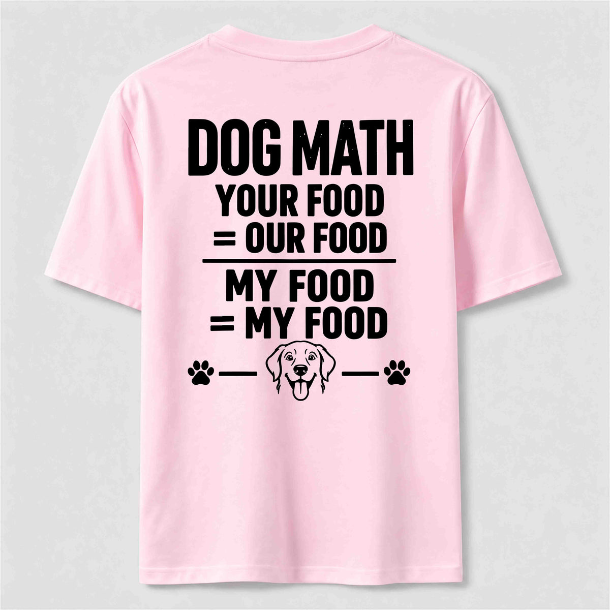 PetTaxClub Dog Math Classic T Shirt (Back Print)