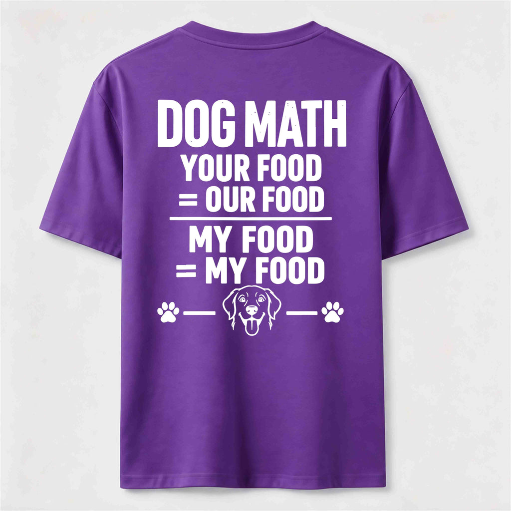 PetTaxClub Dog Math Classic T Shirt (Back Print)