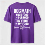 PetTaxClub Dog Math Classic T Shirt (Back Print)