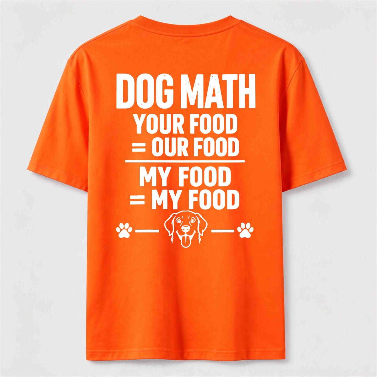 PetTaxClub Dog Math Classic T Shirt (Back Print)