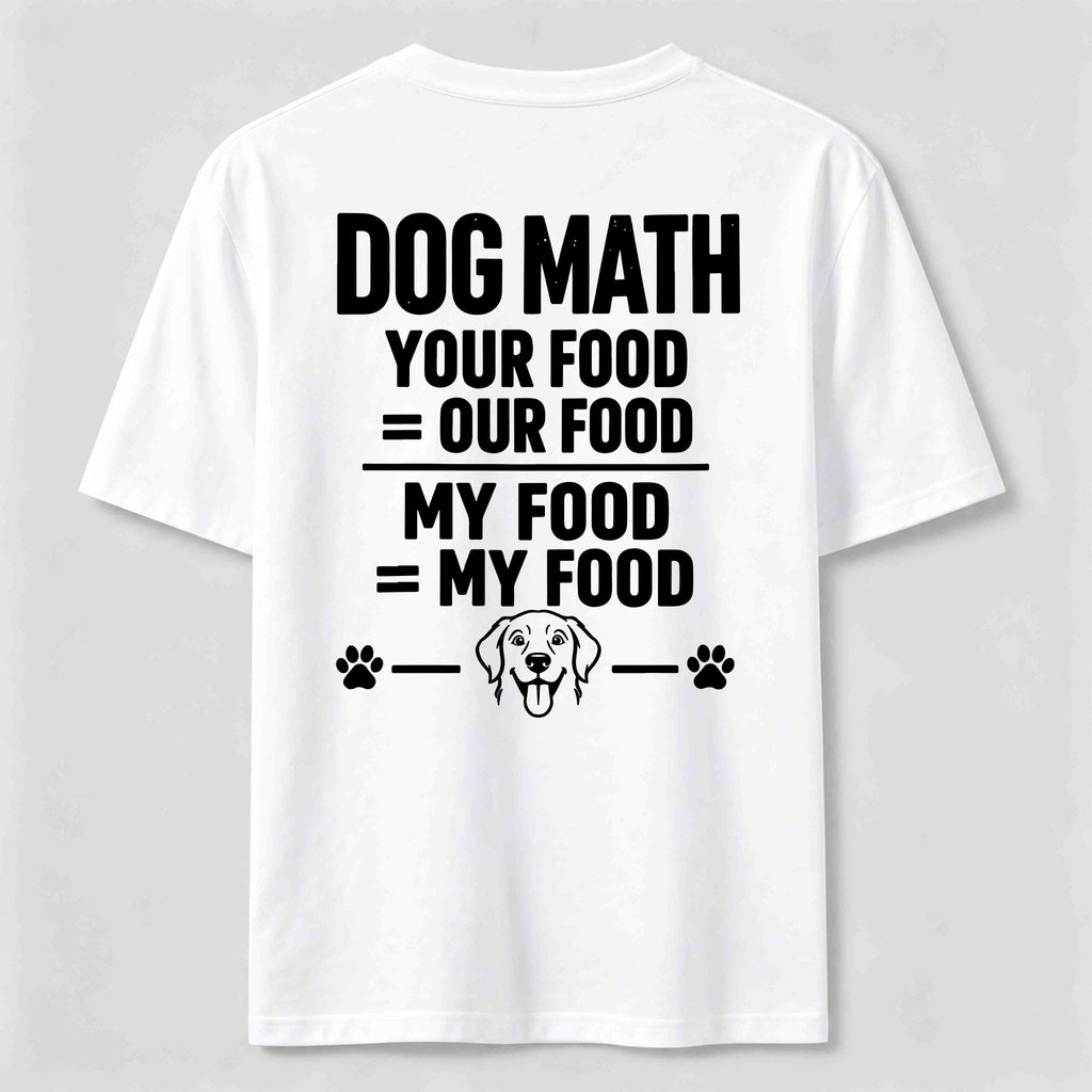 PetTaxClub Dog Math Classic T Shirt (Back Print)