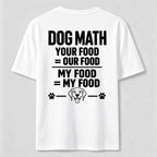 PetTaxClub Dog Math Classic T Shirt (Back Print)