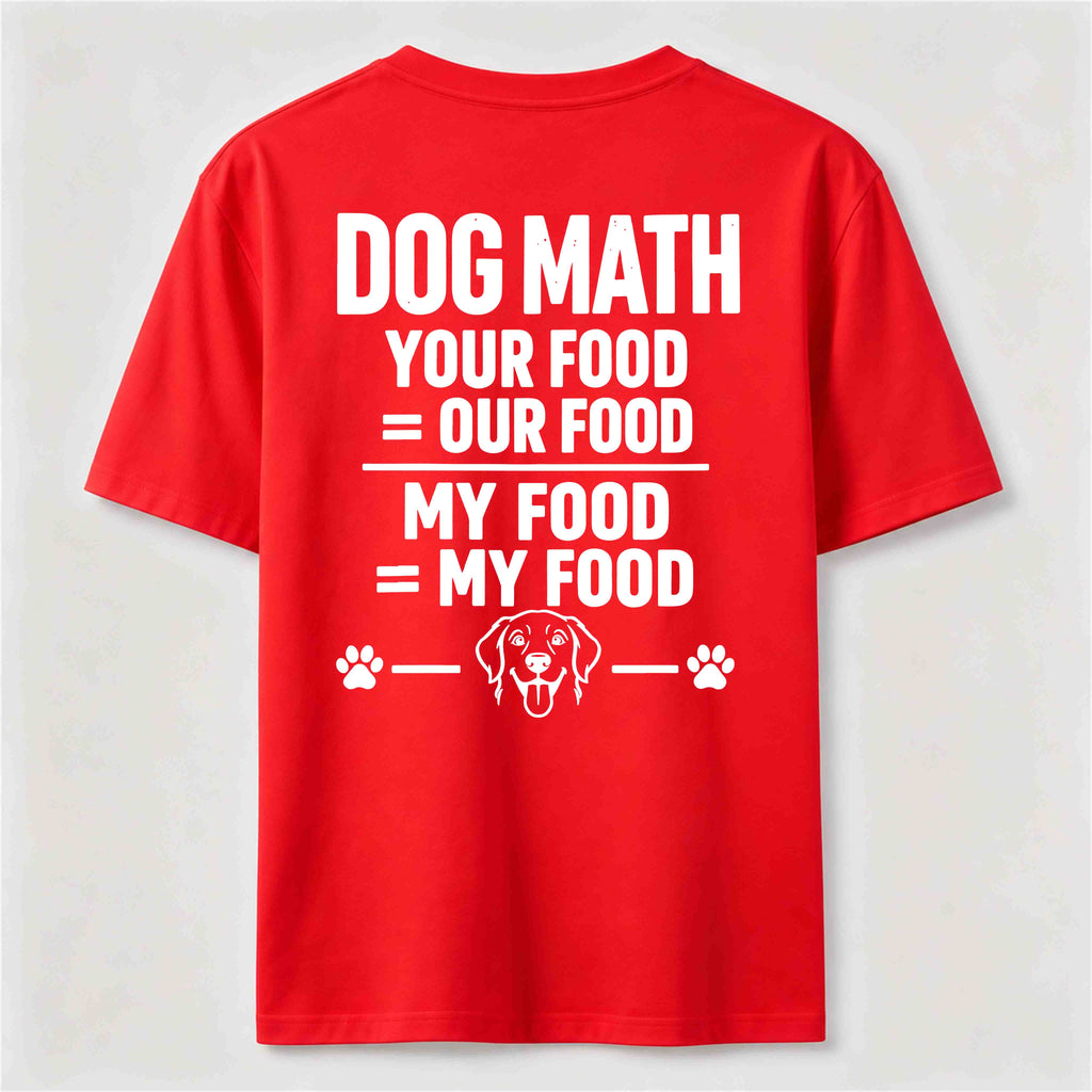 PetTaxClub Dog Math Classic T Shirt (Back Print)