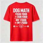 PetTaxClub Dog Math Classic T Shirt (Back Print)