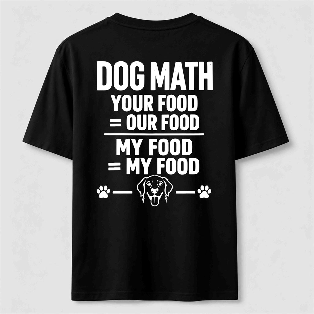 PetTaxClub Dog Math Classic T Shirt (Back Print)