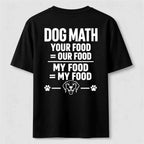 PetTaxClub Dog Math Classic T Shirt (Back Print)