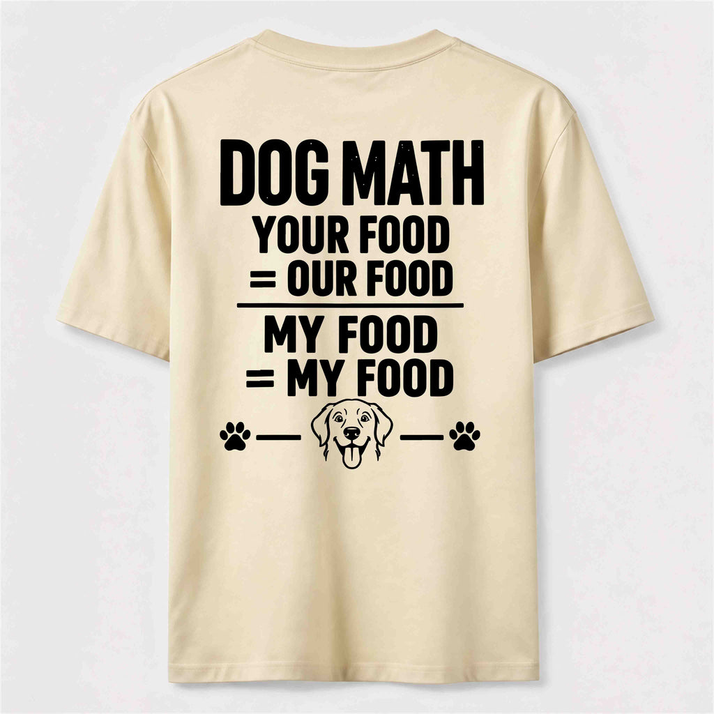PetTaxClub Dog Math Classic T Shirt (Back Print)