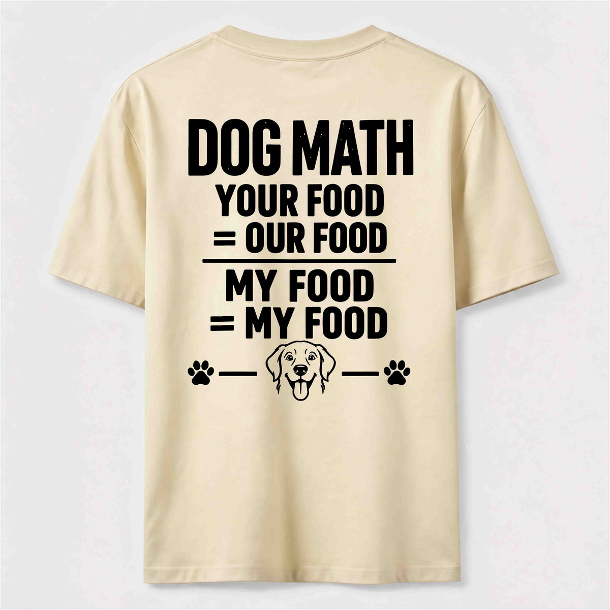 PetTaxClub Dog Math Classic T Shirt (Back Print)