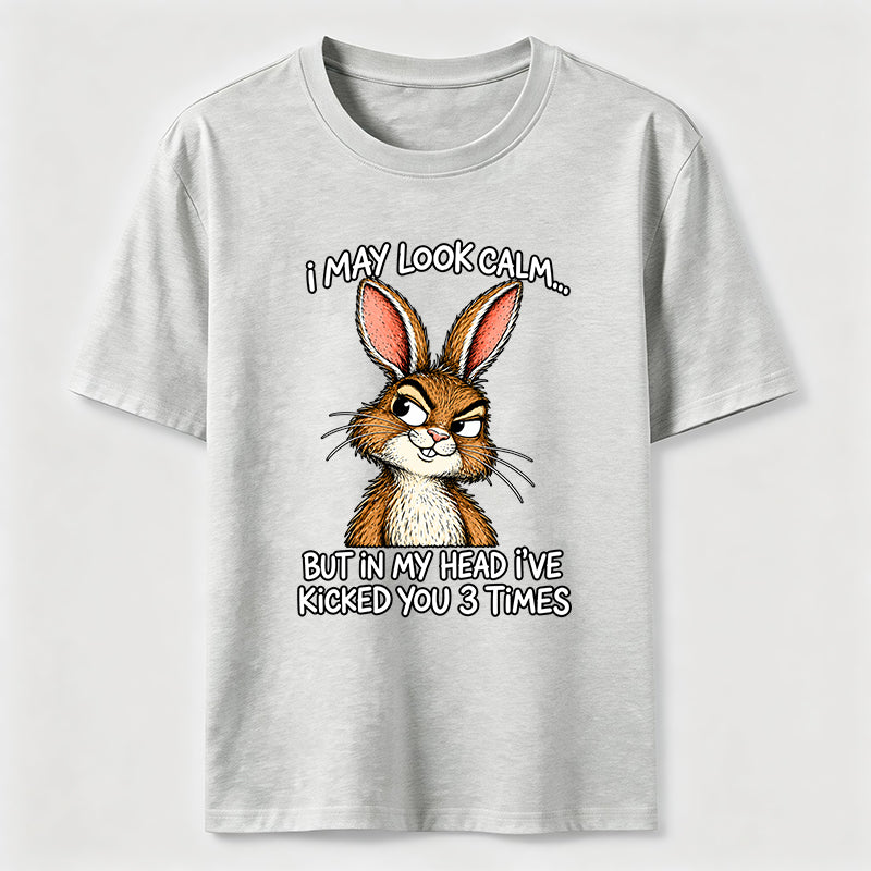 PetTaxClub Kicked You 3 Times Rabbit Classic T-Shirt