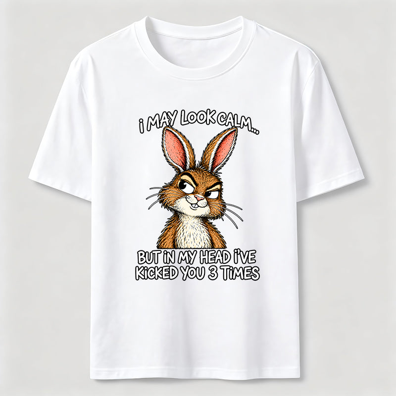 PetTaxClub Kicked You 3 Times Rabbit Classic T-Shirt
