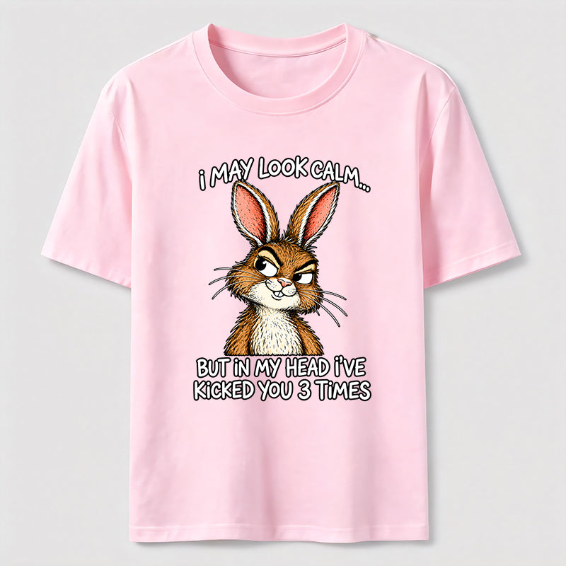PetTaxClub Kicked You 3 Times Rabbit Classic T-Shirt