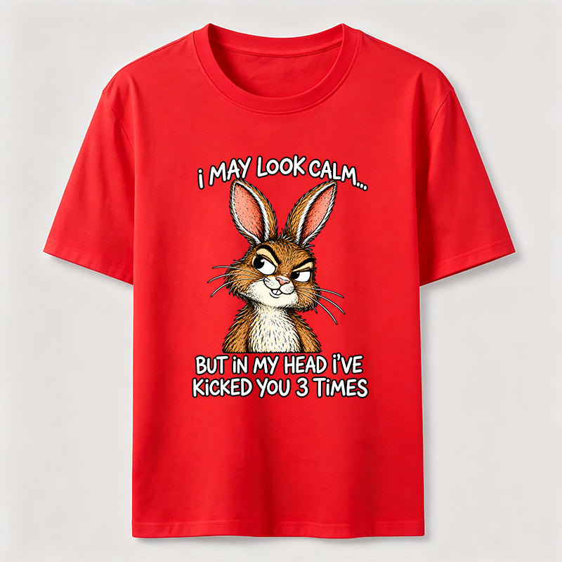 PetTaxClub Kicked You 3 Times Rabbit Classic T-Shirt