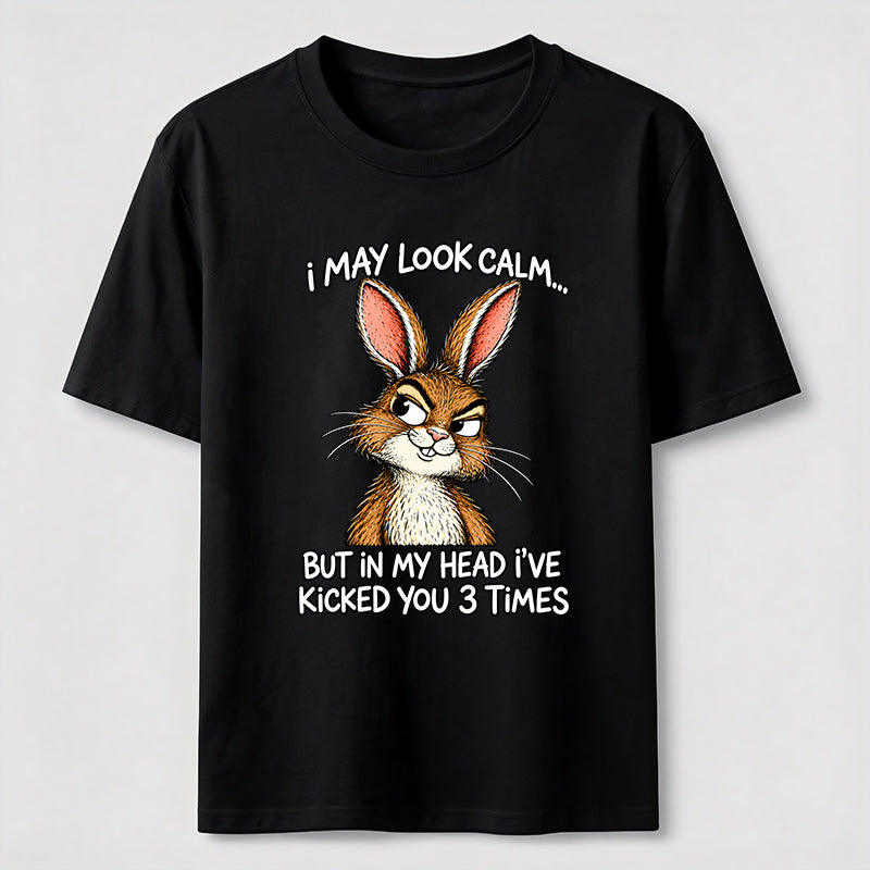 PetTaxClub Kicked You 3 Times Rabbit Classic T-Shirt