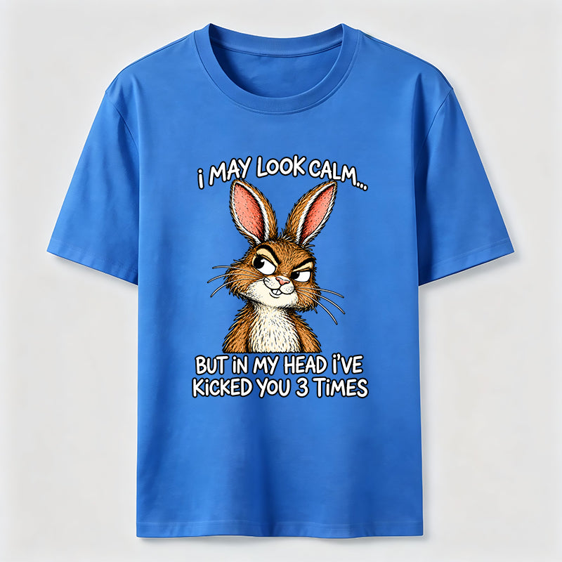 PetTaxClub Kicked You 3 Times Rabbit Classic T-Shirt