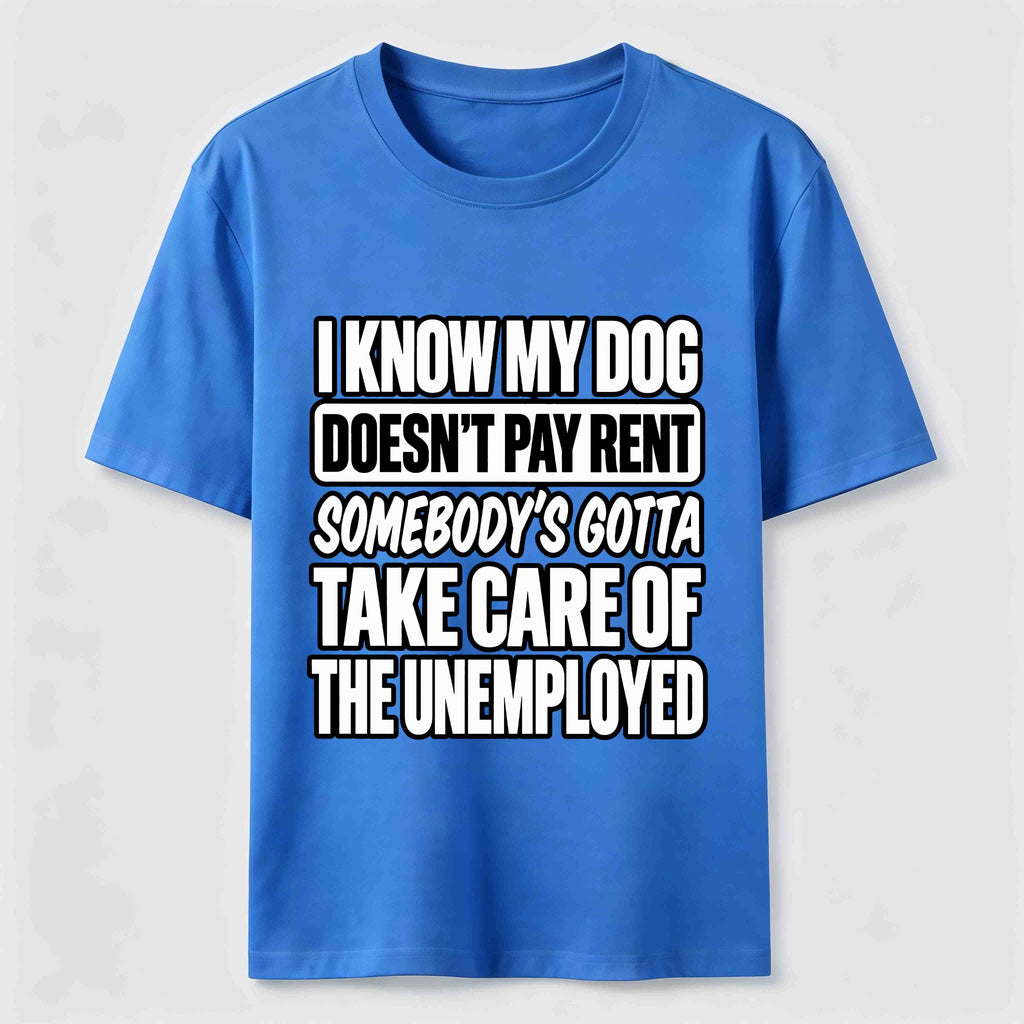 PetTaxClub Rent Free Dog Classic T Shirt (Back Print)