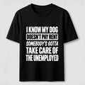 PetTaxClub Rent Free Dog Classic T Shirt (Back Print)