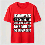 PetTaxClub Rent Free Dog Classic T Shirt (Back Print)
