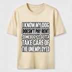 PetTaxClub Rent Free Dog Classic T Shirt (Back Print)