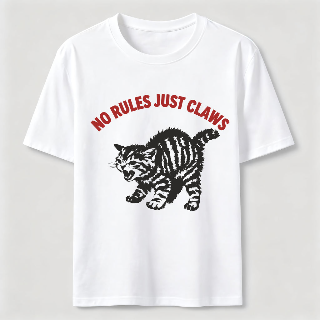 PetTaxClub No Rules Just Claws Cat Classic T-Shirt