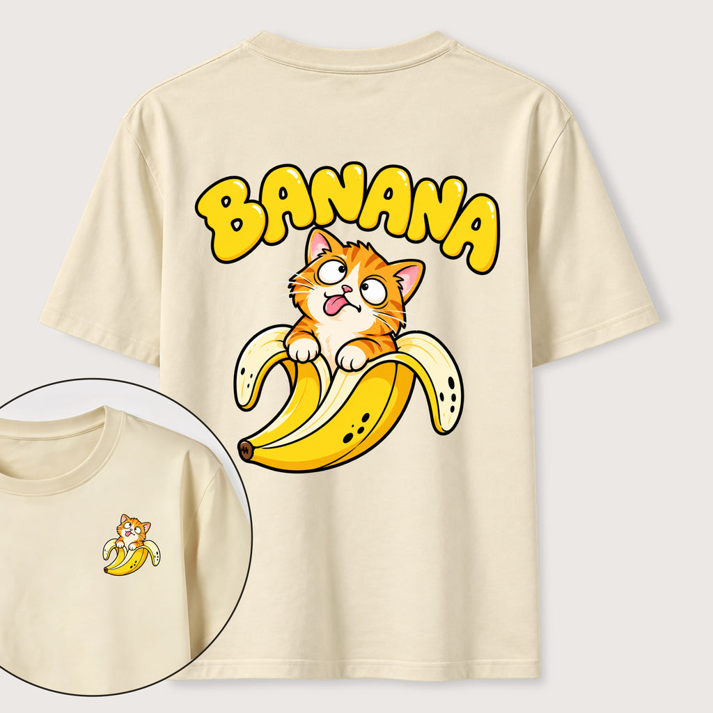 PetTaxClub Banana Cat Classic T-Shirt（Two Sided Print）