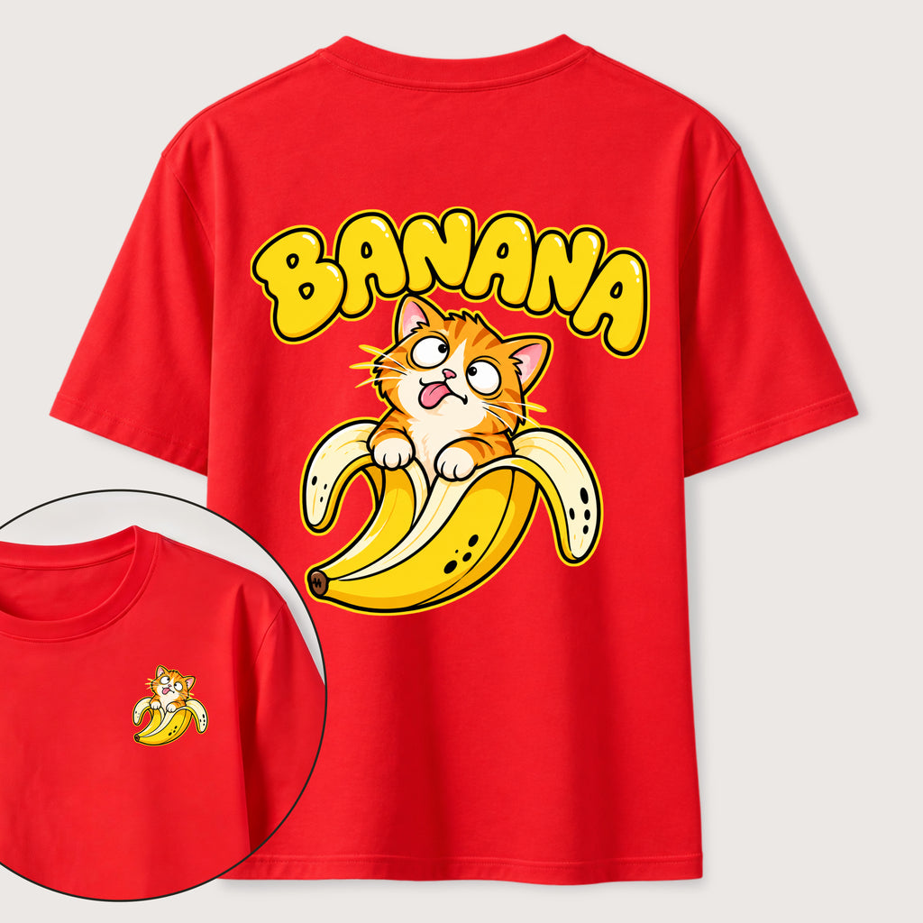 PetTaxClub Banana Cat Classic T-Shirt（Two Sided Print）