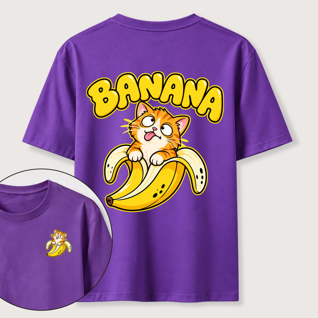 PetTaxClub Banana Cat Classic T-Shirt（Two Sided Print）