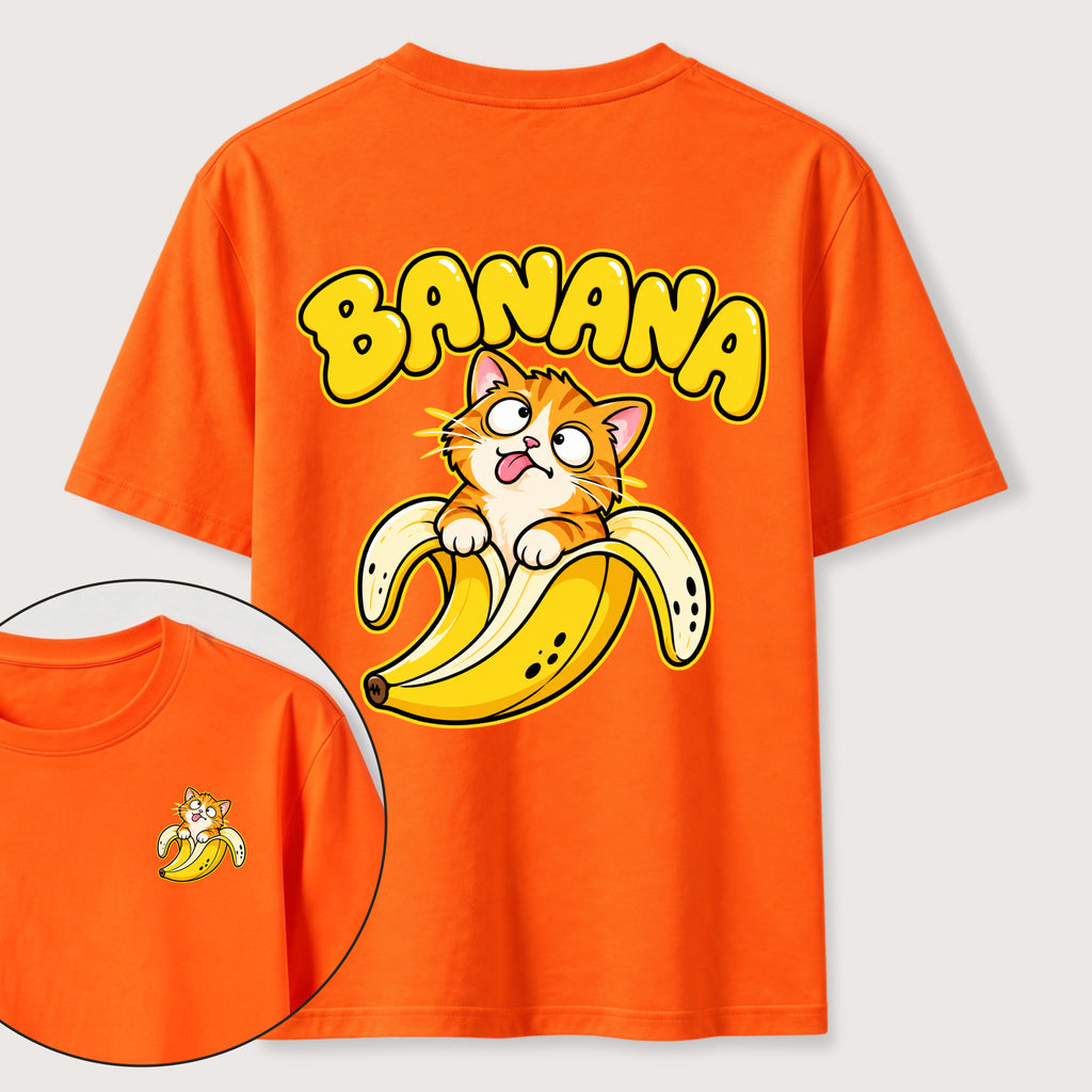 PetTaxClub Banana Cat Classic T-Shirt（Two Sided Print）