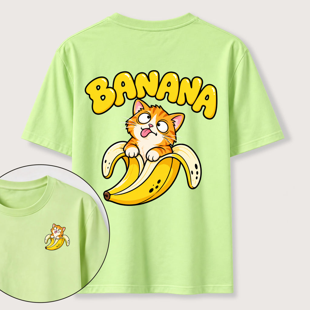PetTaxClub Banana Cat Classic T-Shirt（Two Sided Print）