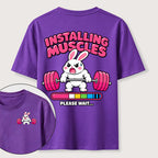 PetTaxClub Installing Muscles Rabbit Classic T Shirt （Two Sided Print）