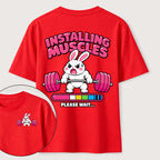PetTaxClub Installing Muscles Rabbit Classic T Shirt （Two Sided Print）
