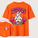 PetTaxClub Installing Muscles Rabbit Classic T Shirt （Two Sided Print）