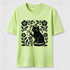 PetTaxClub Coffee Cat Floral Classic T-Shirt